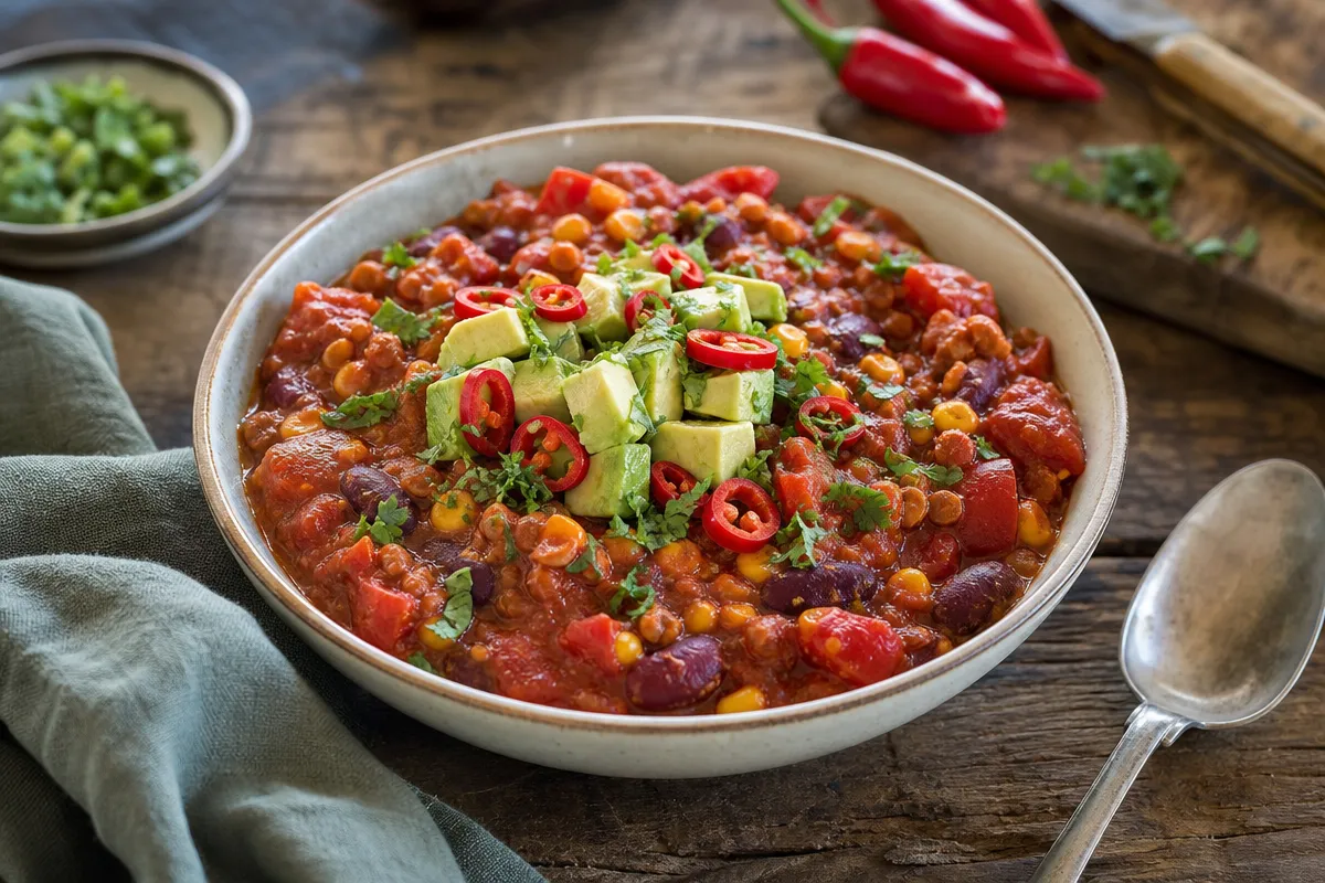 Chili sin carne opskrift